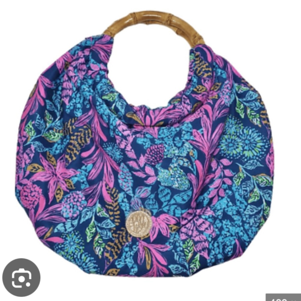 NWOT Lilly Pulitzer Calypso Coast Aegean Navy Bag